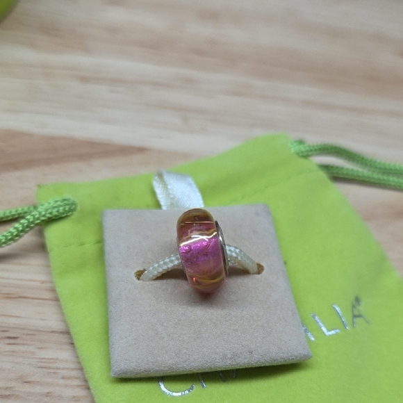 Chamilia Pink and Gold Charm Bead - Picture 3 of 3